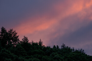 北海道岩内町の夕景（Evening view of Iwanai Town, Hokkaido）