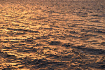 sunset on the sea