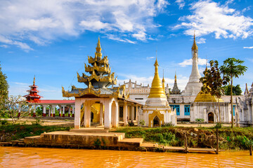 Fototapeta premium It's A temple over the Lake Inle, Myanmar