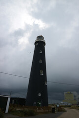 lighthouse on the coast of the sea