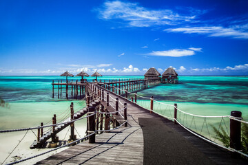 Tropical island of Zanzibar.