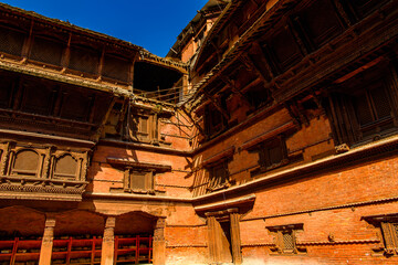 Architecture of Lalitpur Metropolitan City (Patan), the third largest city of Nepal, Asia