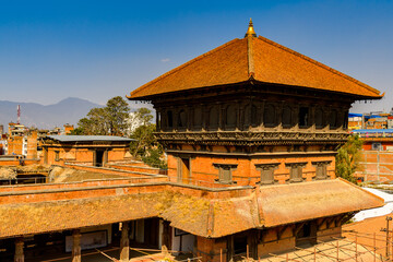 Architecture of Lalitpur Metropolitan City (Patan), the third largest city of Nepal, Asia