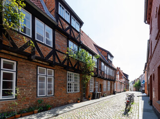 old half-timbered houses in Lübeck