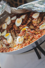 fried pork rice and eggs