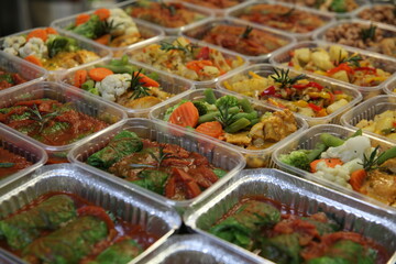 vegano food in bowls