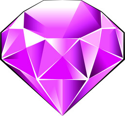 Gem stone - pink sapphire.