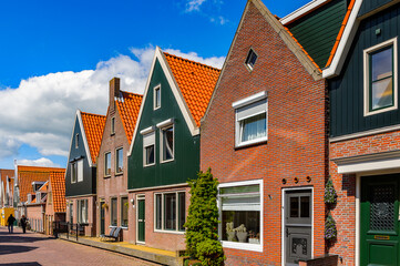 It's Typical house in Volendam, North Holland, Netherlands