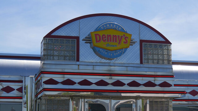 Dennys American Diner restaurant - LOUISVILLE, USA - JUNE 14, 2019