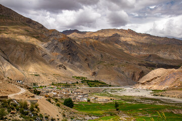 landscape in the mountains of himalaya