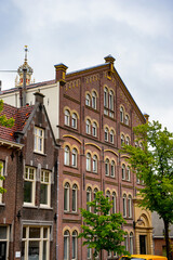 It's Architecture of the central square in Haarlem, Netherlands