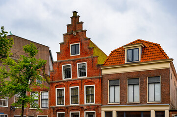 Fototapeta na wymiar It's Architecture of the central square in Haarlem, Netherlands