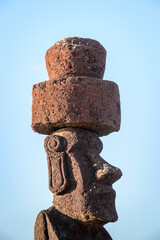 It's Moai in the Rapa Nui National Park, Easter Island, Chile, S
