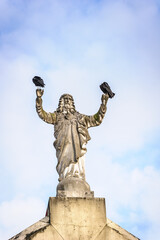 Fototapeta na wymiar It's Statue in Panama City, Panama, Central America