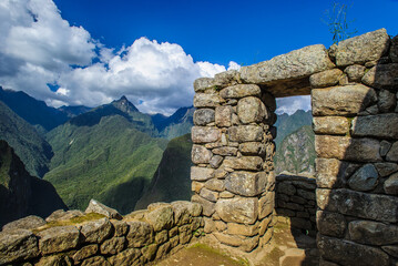 It's Stone arch of Machu Picchu