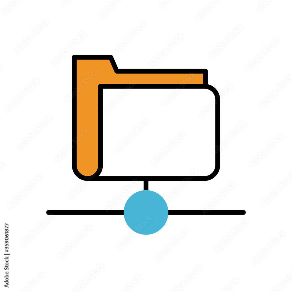 Poster folder file document fill style icon