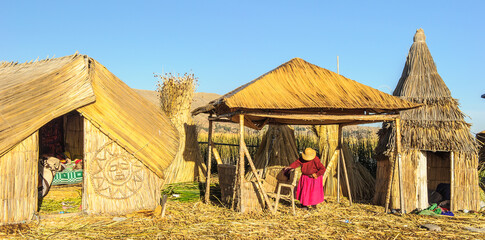 It's House in Uros, a group of 44 or so artificial islands made