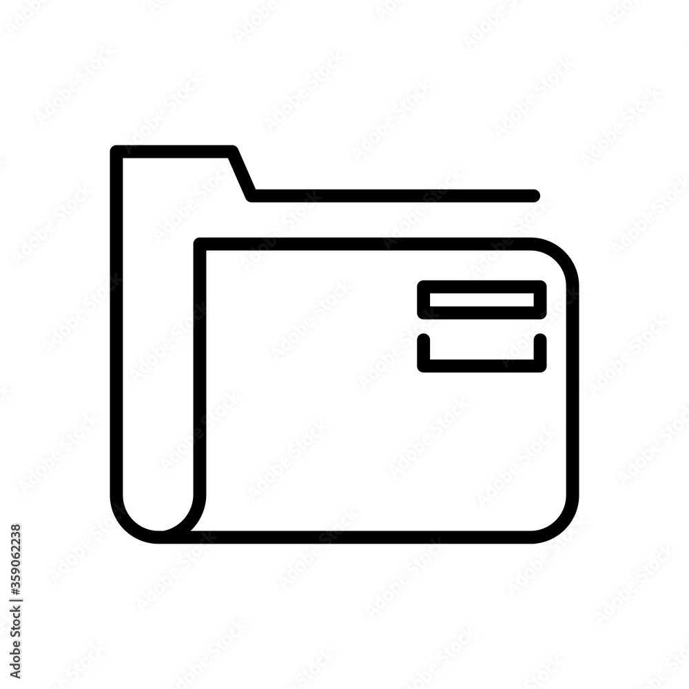 Poster folder file document line style icon
