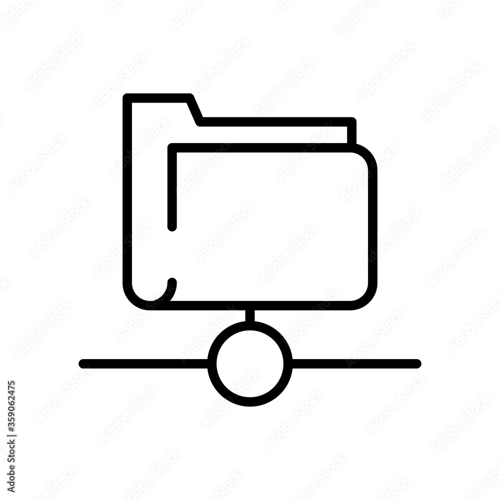 Poster folder file document line style icon