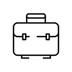 portfolio briefcase documents line style icon