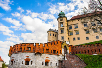 It's Wall of the Wawel Royal Castle in Krakow, Poland