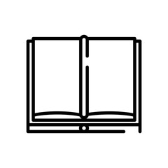 text book line style icon