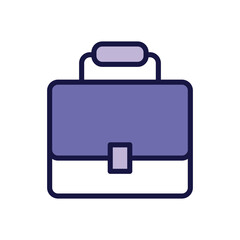 portfolio briefcase documents line style icon