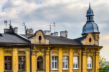 Fototapeta na wymiar It's Architecture of the Old town of Krakow, Poland