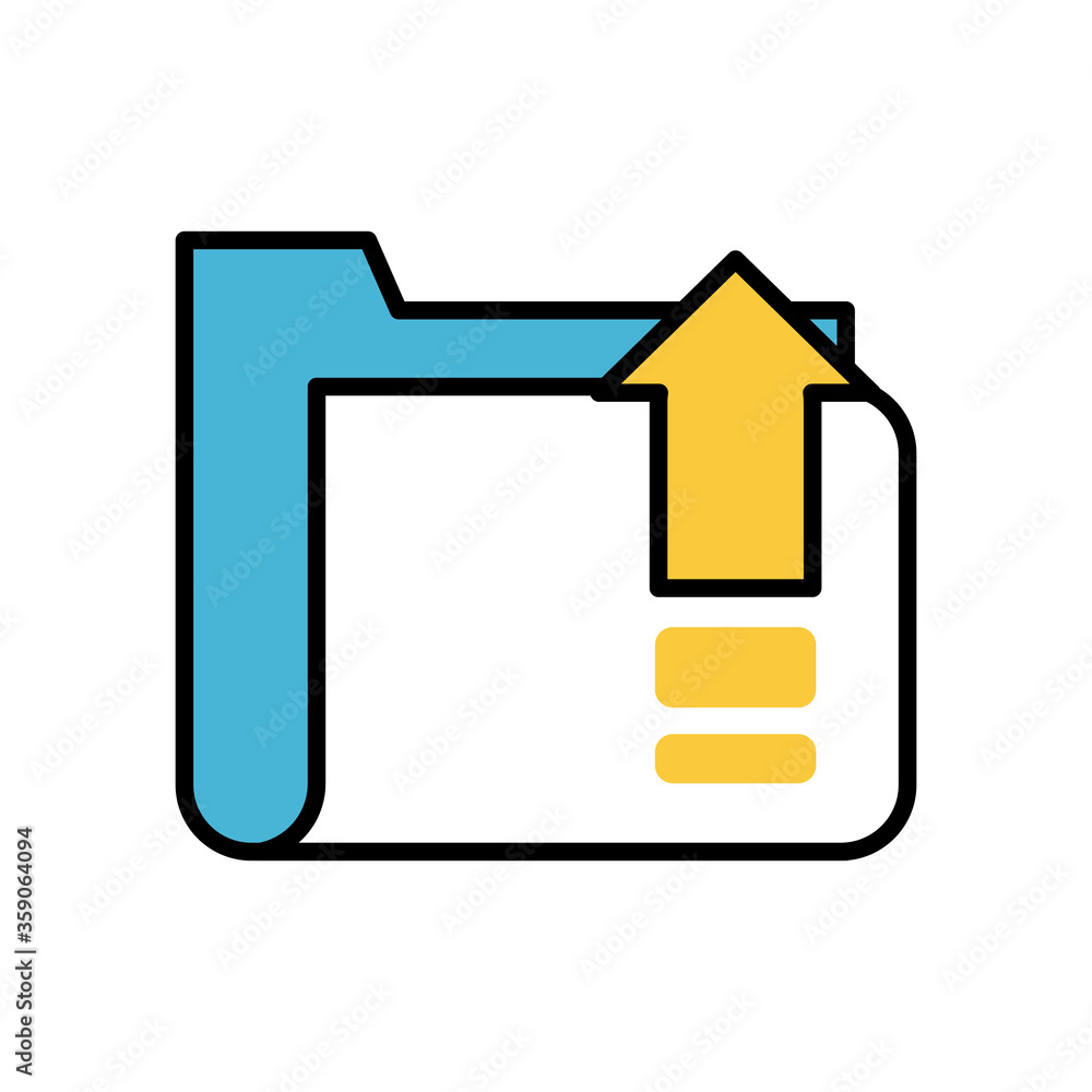 Poster folder file document fill style icon