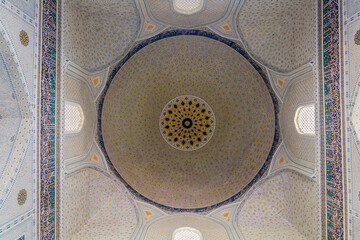 Cupola of Bibi-Khanym Mosque in Samarkand, Uzbekistan