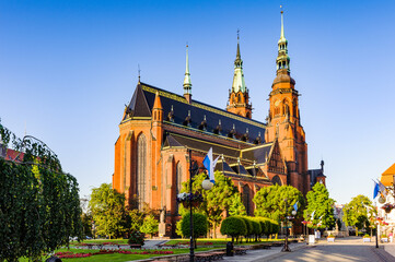 Fototapeta premium It's Saint Paul and Petr cathedral in Legnica in Poland.