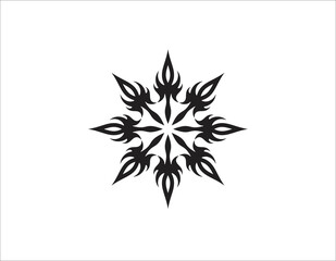 Abstract flower.Ornament Pattern.Decorative element.