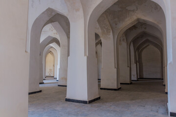 BUKHARA, UZBEKISTAN - MAY 1, 2018: Interior of Kalyan Mosque in Bukhara, Uzbekistan
