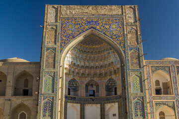 Fototapeta na wymiar Abdulaziz Khan Madrasa in Bukhara, Uzbekistan
