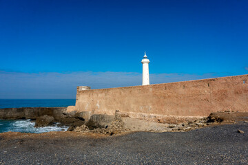 Lighthouse Rabat built in 1920 - National Historic Heritage Site of Morocco