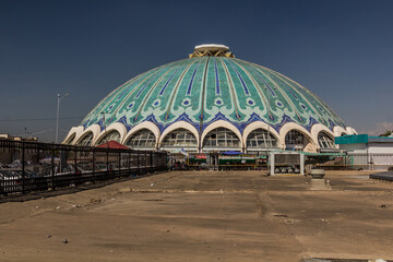 Dome of Chorsu Bazaar market in Tashkent, Uzbekistan