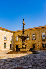 Fototapeta na wymiar Architecture of the historic part of Braga, Portugal.