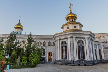 Fototapeta na wymiar Holy Assumption Cathedral complex in Tashkent, Uzbekistan
