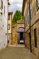 Fototapeta na wymiar Architecture of Historic Centre of Guimaraes, Portugal. UNESCO World Heritage