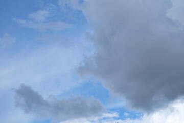 Fototapeta na wymiar Cloudy against blue sky before rains for background texture 