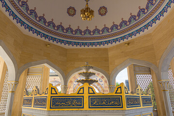 Ablution area of Akhmad Kadyrov Mosque (officially known as The Heart of Chechnya) in Grozny, Russia