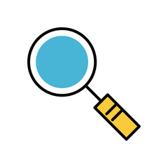 search magnifying glass fill style icon