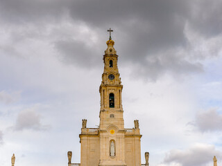 Basilica of Our Lady of the Rosary, Sanctuary of Fatima, Portugal. Important destinations for the Catholic pilgrims and tourists