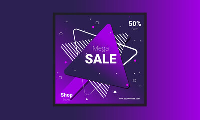 Creative sales promotional post. 