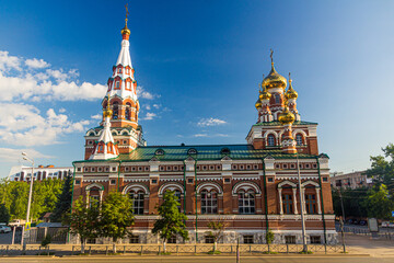 Fototapeta premium Bishops Compound of the Ascension Temple in Perm, Russia