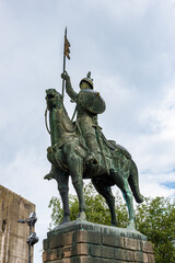 It's Monument near the Cathedral of the Assumption of Our Lady (Porto Cathedral), one of the most important Romanesque monuments in Portugal