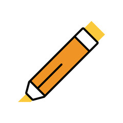 marker supply school fill style icon