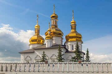 Fototapeta na wymiar Cathedral of the Trinity to the Trinity Monastery in Tyumen, Russia