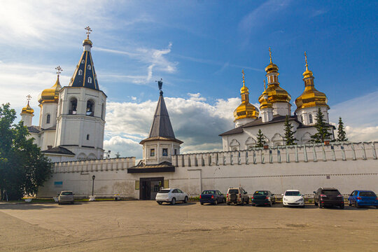 Peter and Paul Church and Cathedral of the Trinity to the Trinity Monastery in Tyumen, Russia