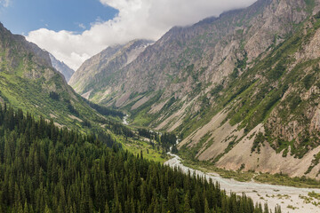 Ala Archa valley in Kyrgyzstan